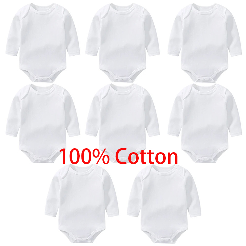 Baby Clothing Brand - 3/8 unids/lote monos de manga larga