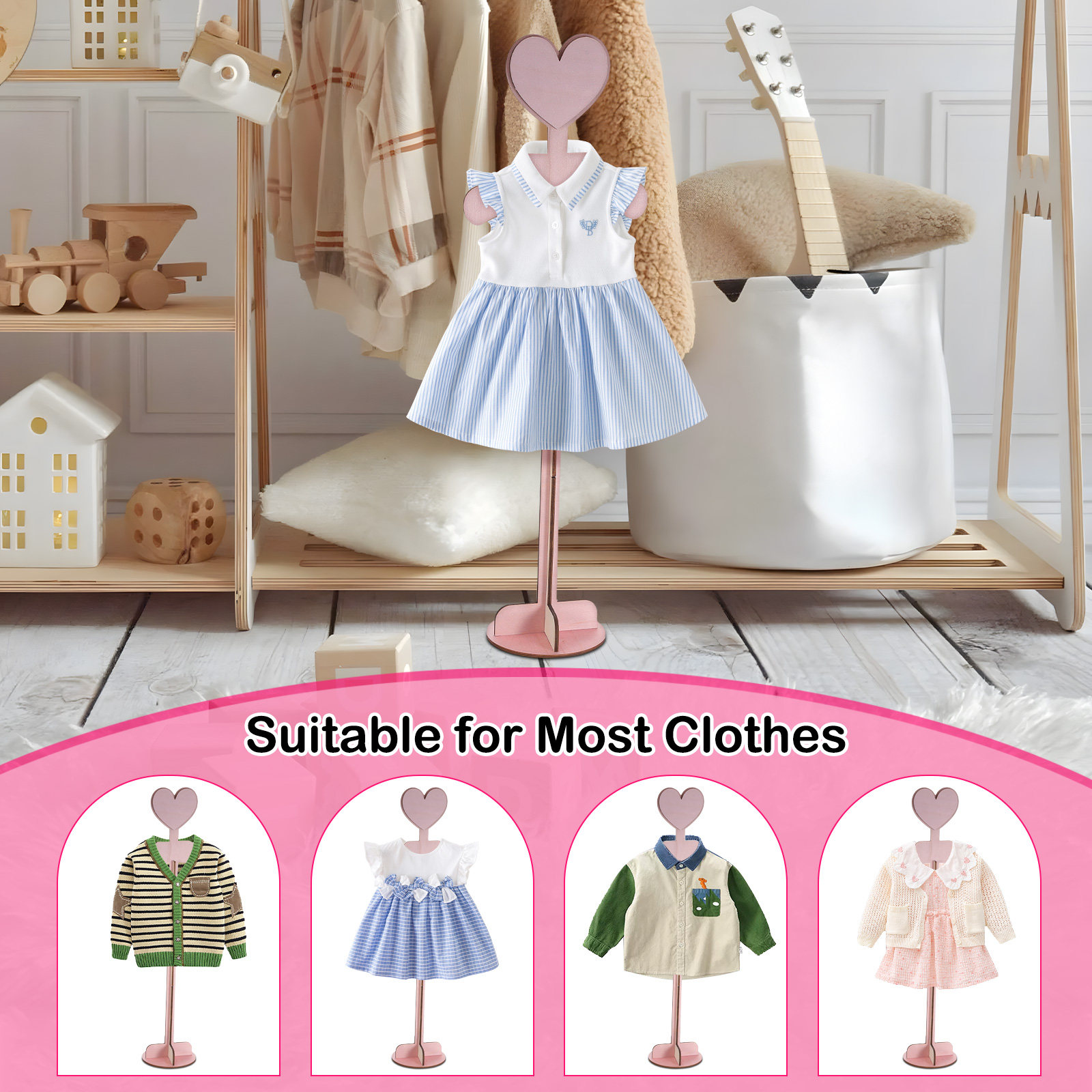 Baby Clothing Display Stand - Expositor de Ropa de Bebé de