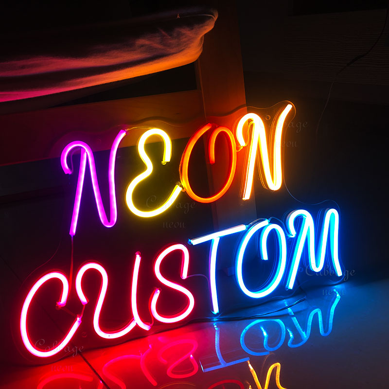 Baby Clothing Names - Letrero de neón personalizado con luz