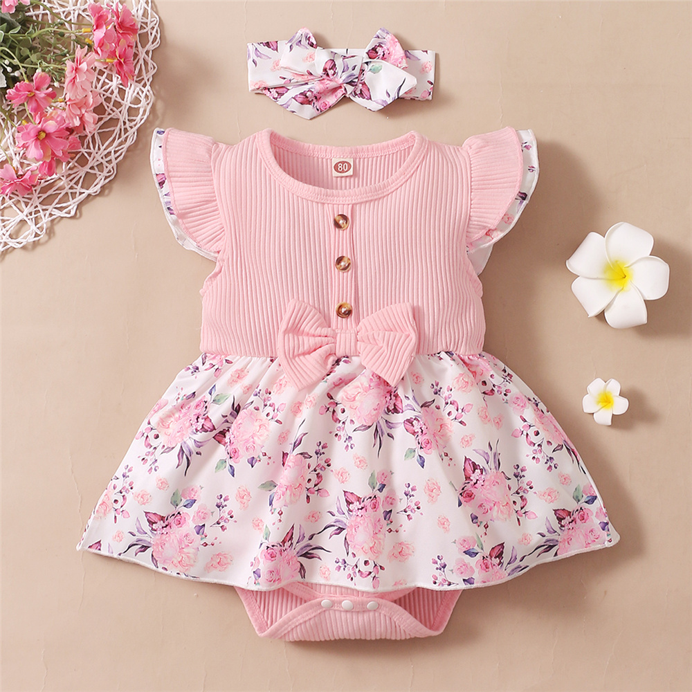 Baby Clothing Brand - Pelele Floral para niña de 0