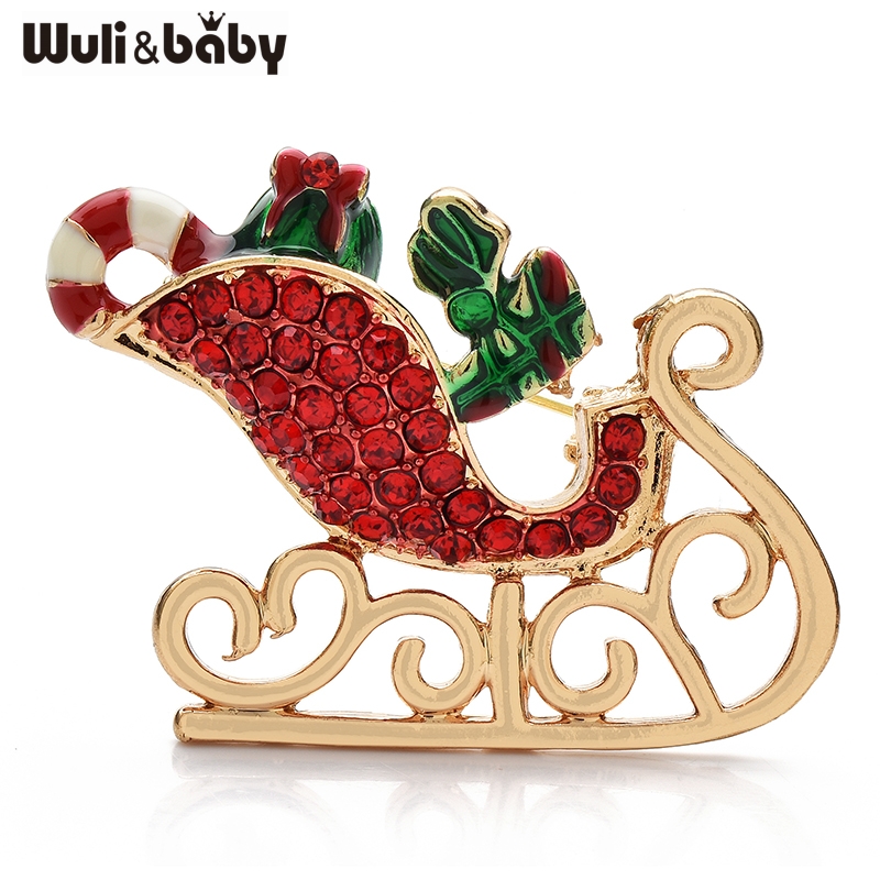 Baby Clothing Bag - Wuli&baby Broches de trineo con diamantes