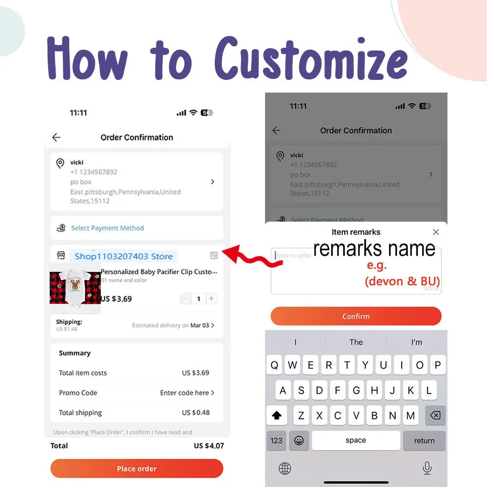 Mono personalizado para bebé c - Baby Clothing Names reseña y precio