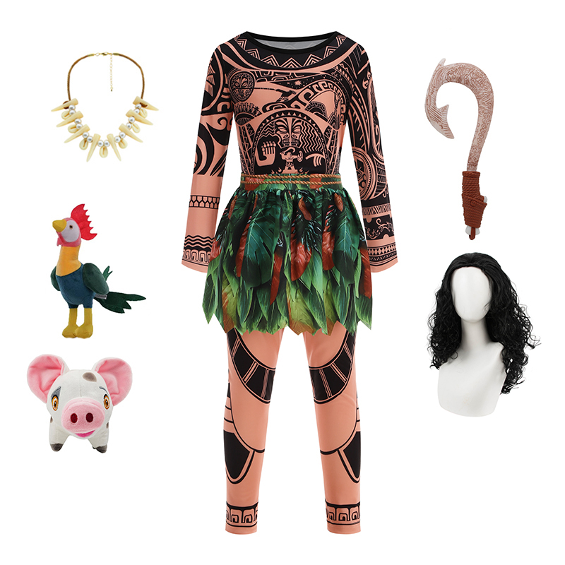 Disfraz de Cosplay de Maui par - Baby Q Clothing reseña y precio