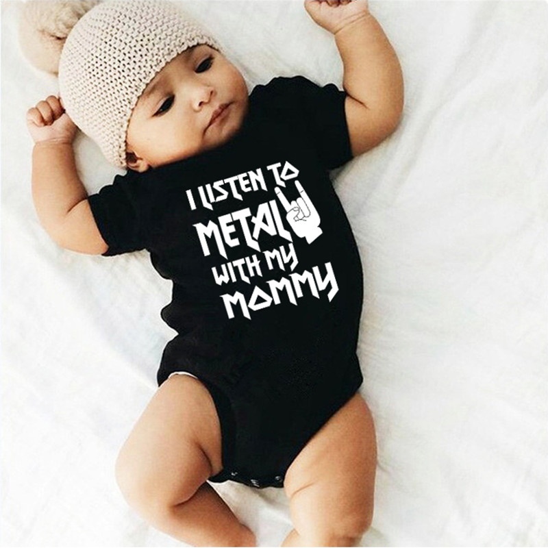 I Listen to Metal with My Dadd - Baby Clothing Brand reseña y precio