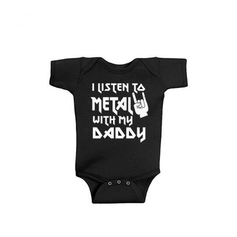 I Listen to Metal with My Dadd - Baby Clothing Brand reseña y precio