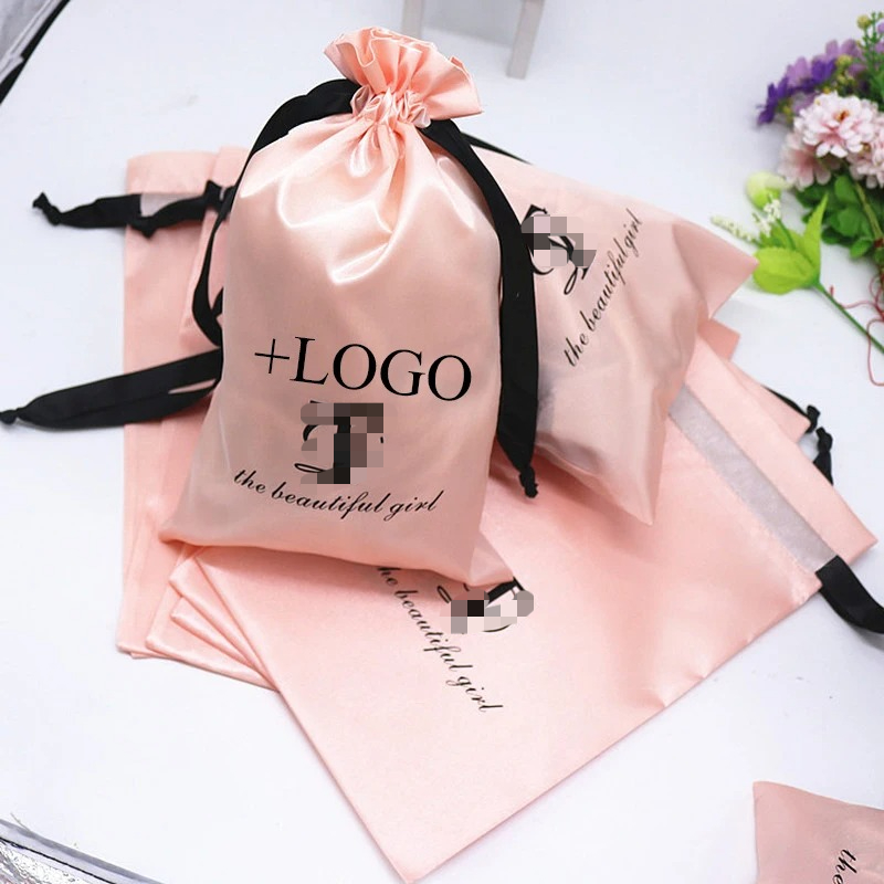 Bolsa de satén de seda rosa pa - Baby Clothing Bag reseña y precio