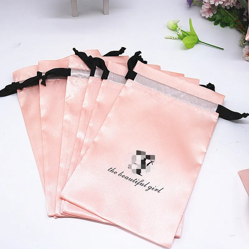 Bolsa de satén de seda rosa pa - Baby Clothing Bag reseña y precio