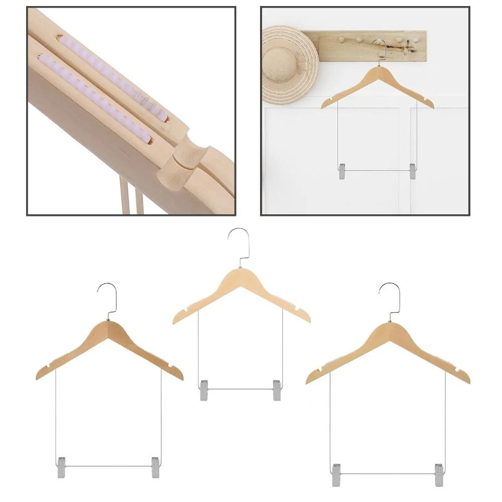 Perchas de madera maciza para  - Baby Clothing Display Stand reseña y precio